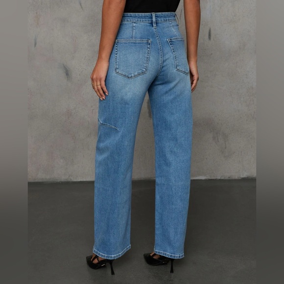 VICI Medium Denim Barrel Jeans Size 15 Never Worn - Picture 9 of 9